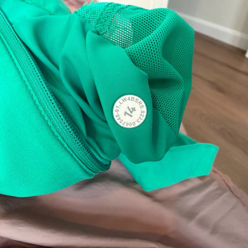 lululemon athletica Green Full-Zip Hooded Jacket - Picture 3 of 5